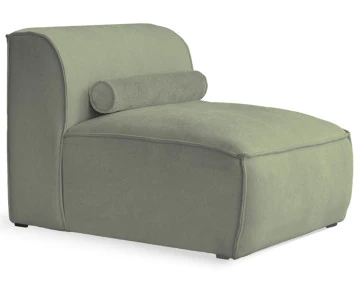Module d'assise sans accoudoirs en tissu texturé Felix