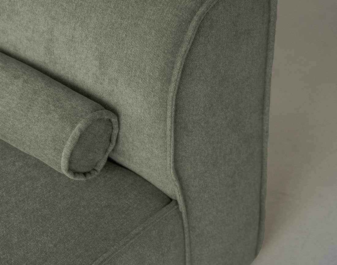 Module d'assise sans accoudoirs en tissu texturé Felix