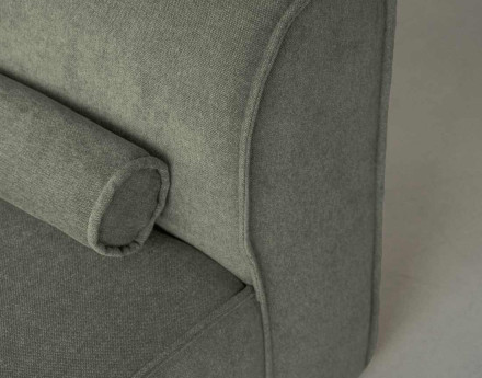 Module d'assise d'angle réversible en tissu texturé Felix