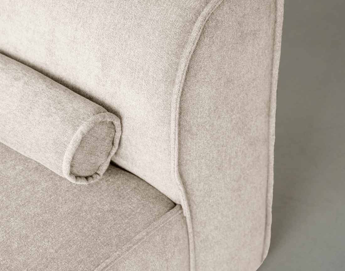 Canapé modulable 2 places en tissu texturé Felix