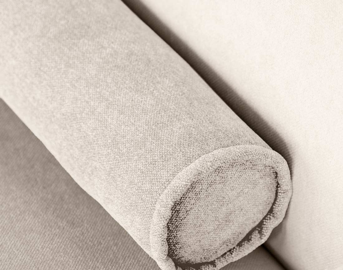 Canapé modulable 2 places en tissu texturé Felix