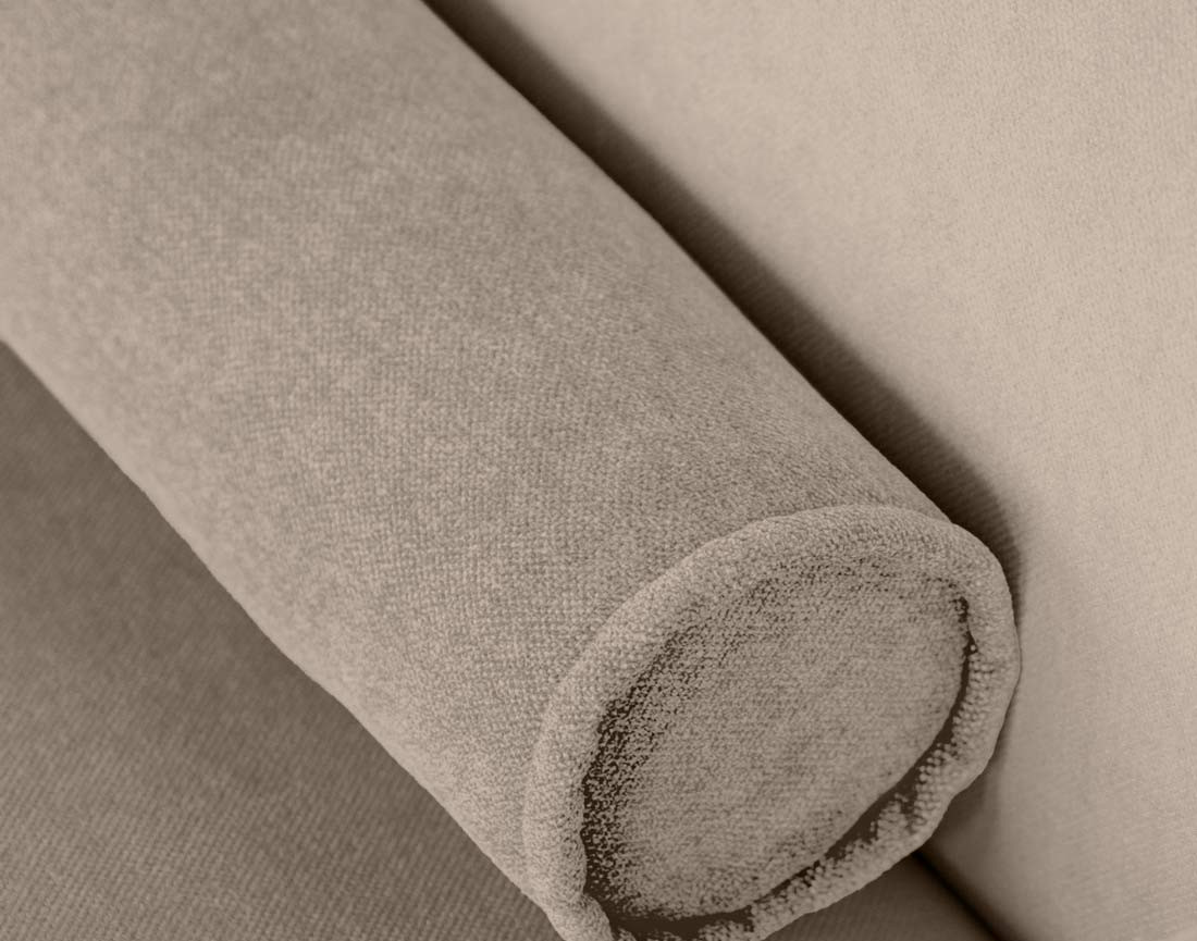 Canapé modulable 2 places en tissu texturé Felix