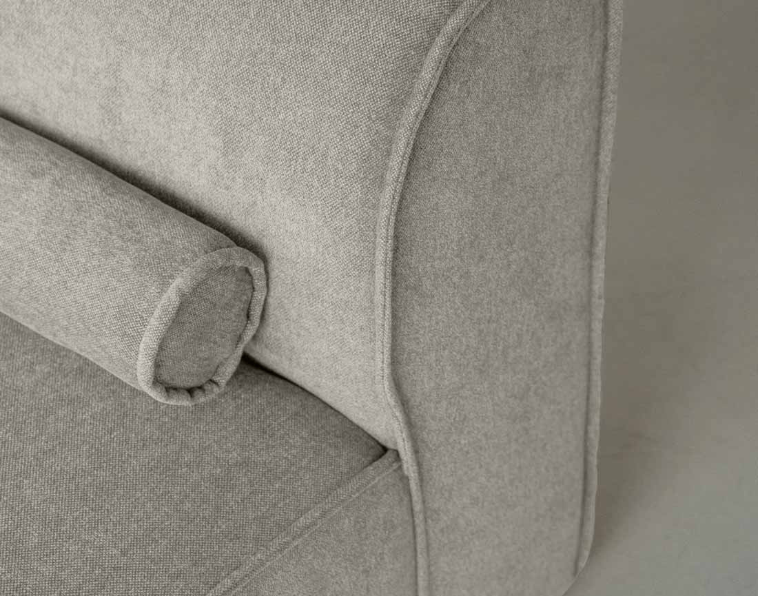 Canapé modulable 2 places en tissu texturé Felix