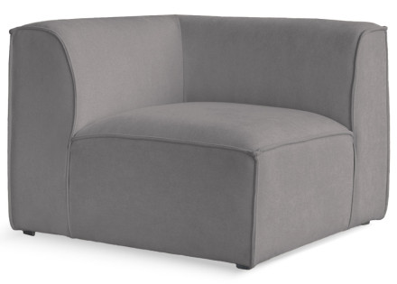 Module d'assise d'angle réversible en tissu texturé Felix