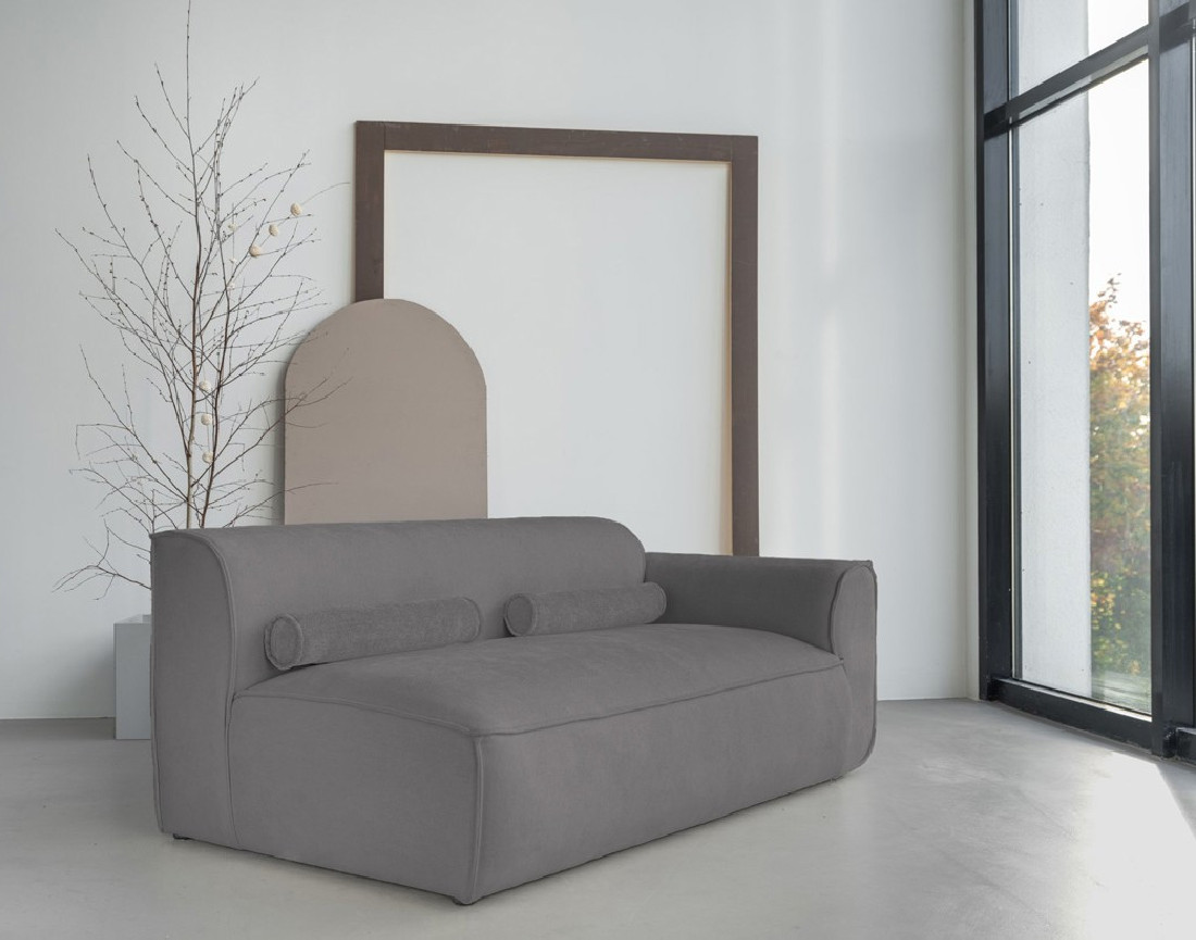 Module d'assise droit en tissu texturé Felix