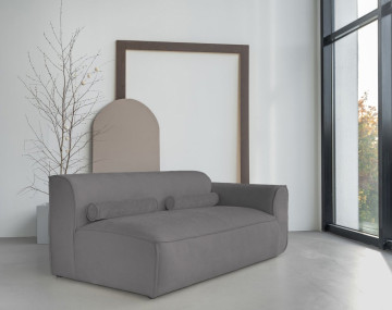 Module d'assise droit en tissu texturé Felix