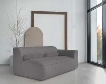 Module d'assise droit en tissu texturé Felix