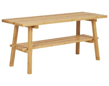 Banc avec rangement bambou...