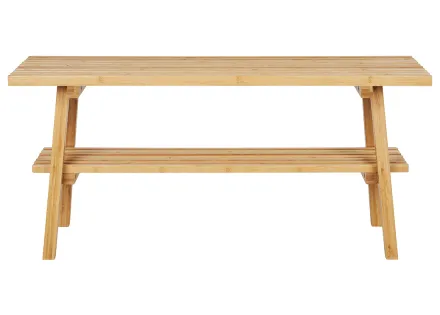 Banc avec rangement bambou naturel 70 cm Saona