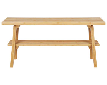 Banc avec rangement bambou...