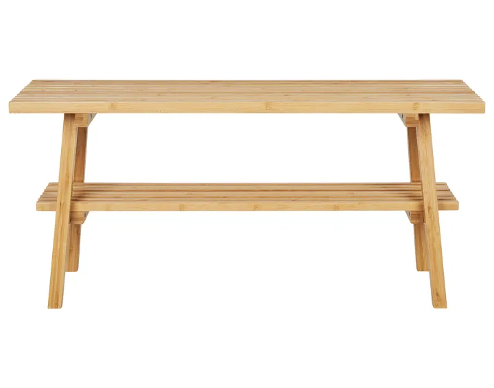 Banc avec rangement bambou naturel 70 cm Saona