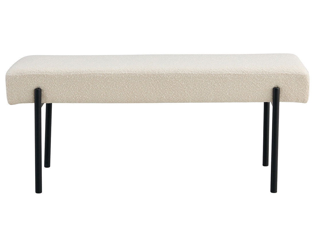 Banc en tissu bouclette 100 cm Romeo
