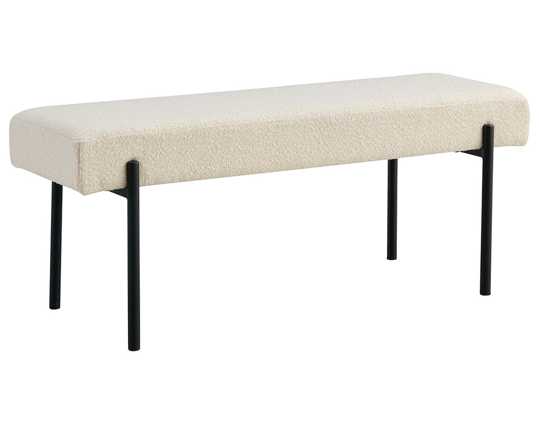Banc en tissu bouclette 100 cm Romeo