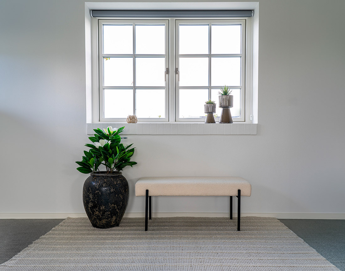 Banc en tissu bouclette 100 cm Romeo