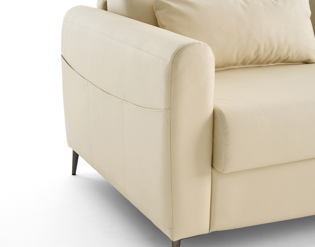 Canapé OWEN 3 places convertible express quotidien en simili | Best Mobilier