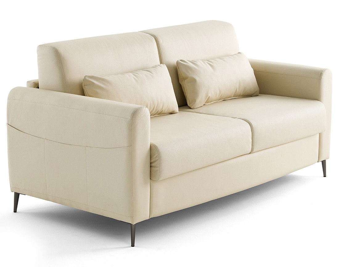 Canapé OWEN 3 places convertible express quotidien en simili | Best Mobilier