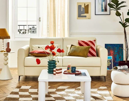 Canapé 3 places convertible express quotidien en simili Owen