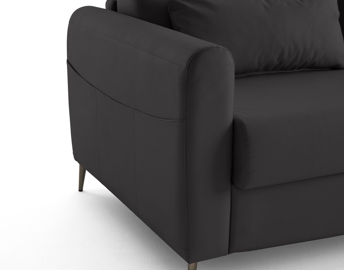 Canapé 3 places convertible express quotidien en simili Owen