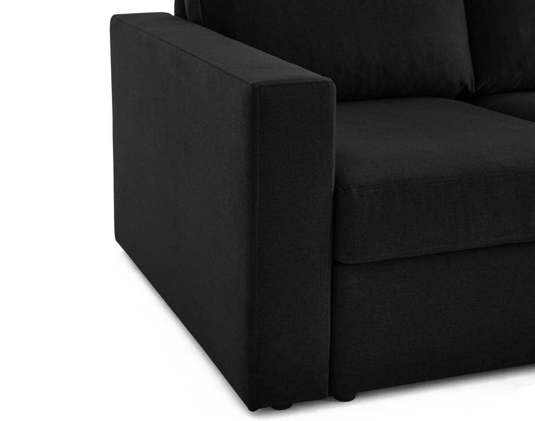 Canapé d'angle réversible 4 places avec têtières amovible en tissu Barrie Canapé d'angle réversible 4 places avec têtières amovible en tissu Barrie