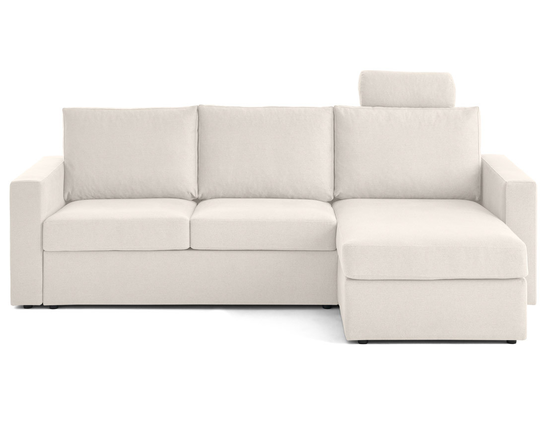 Canapé d'angle réversible 4 places avec têtières amovible en tissu Barrie Canapé d'angle réversible 4 places avec têtières amovible en tissu Barrie