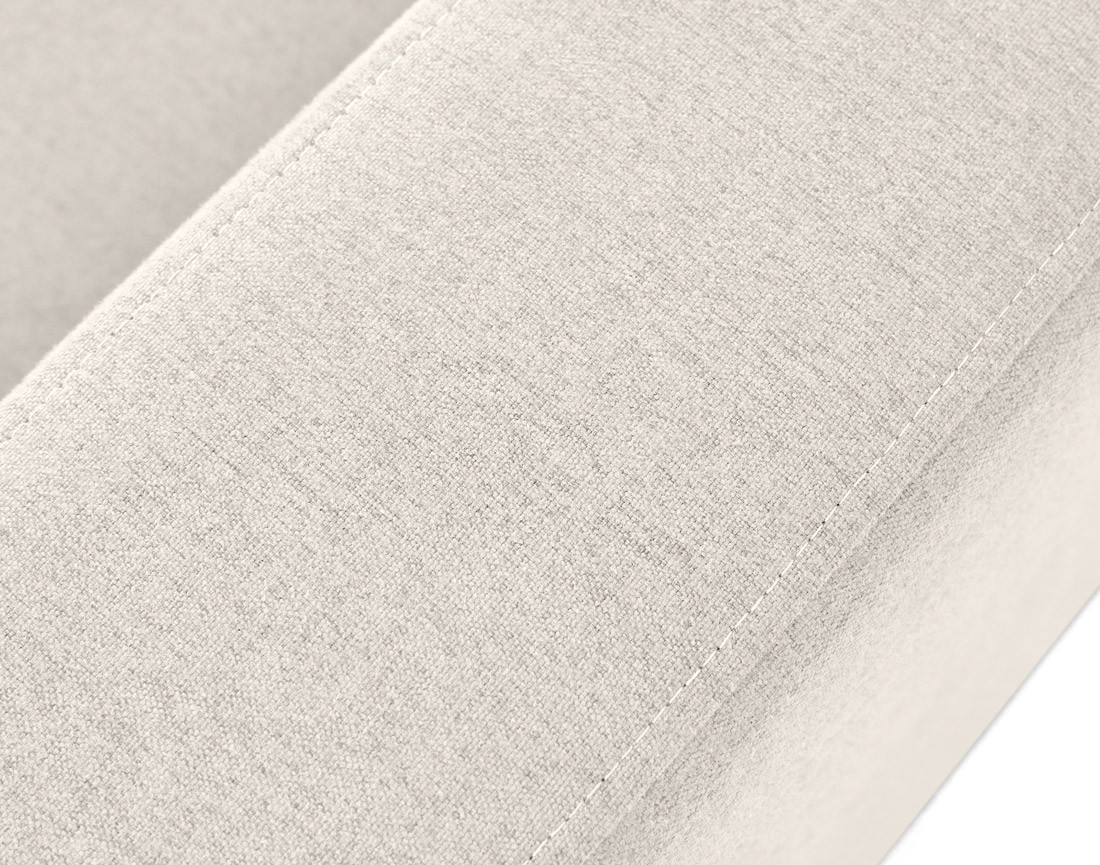 Canapé d'angle réversible 4 places avec têtières amovible en tissu Barrie Canapé d'angle réversible 4 places avec têtières amovible en tissu Barrie