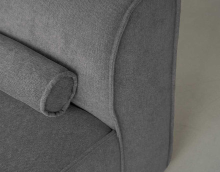 Module d'assise méridienne gauche en tissu texturé Felix