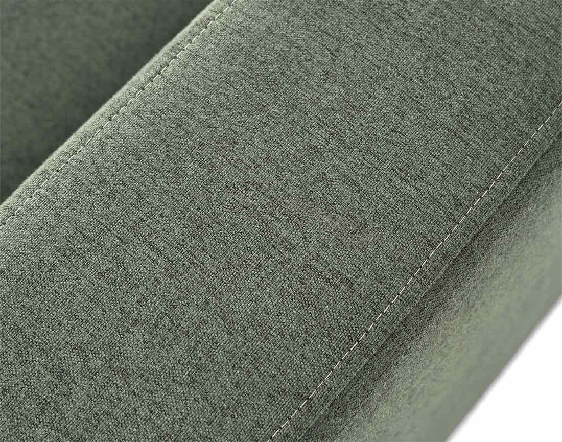 Canapé d'angle réversible 4 places avec têtières amovible en tissu Barrie