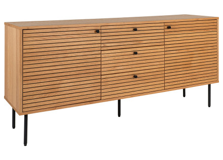 Buffet bas en chêne 150 cm Tolga