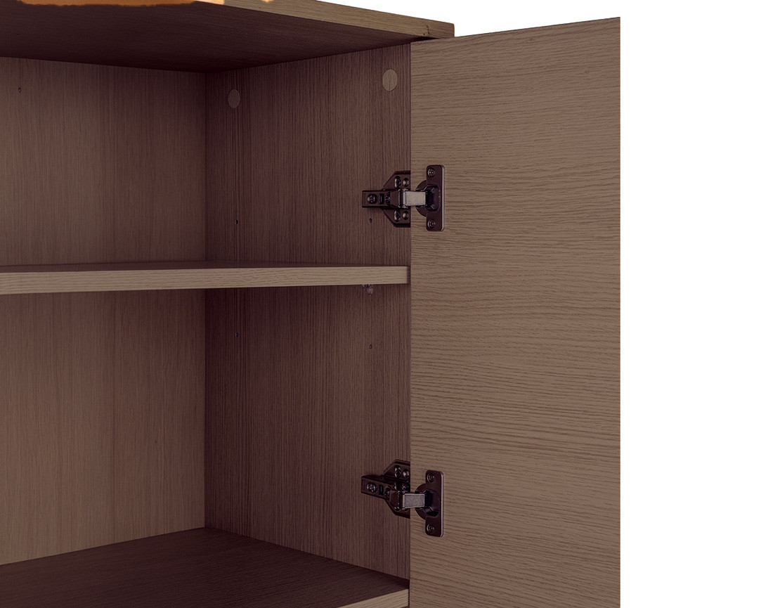 Buffet haut en chêne 80x130 cm Tolga