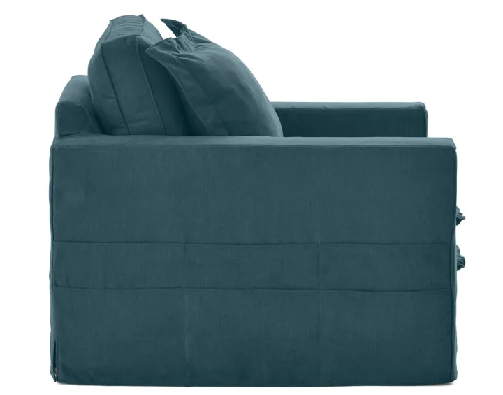 Fauteuil déhoussable avec poches en tissu Rico