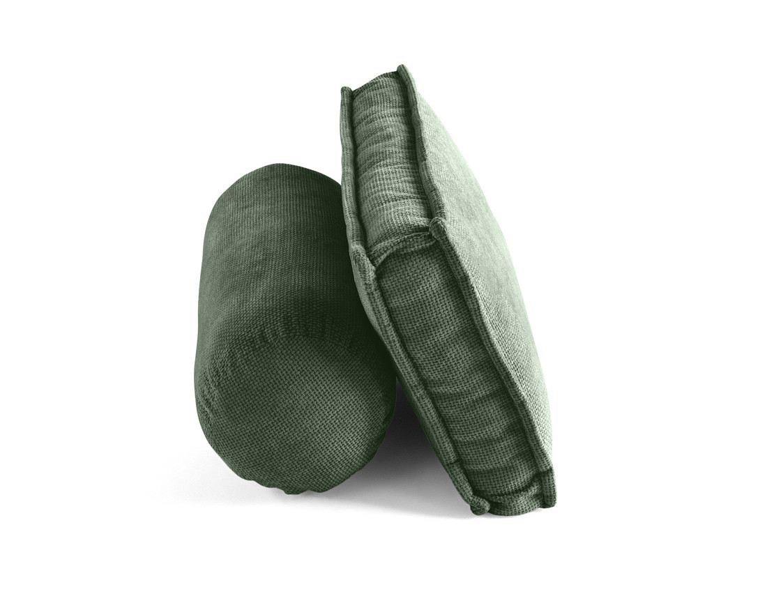 Lot de deux coussins de dossier en velours texturé Marisol