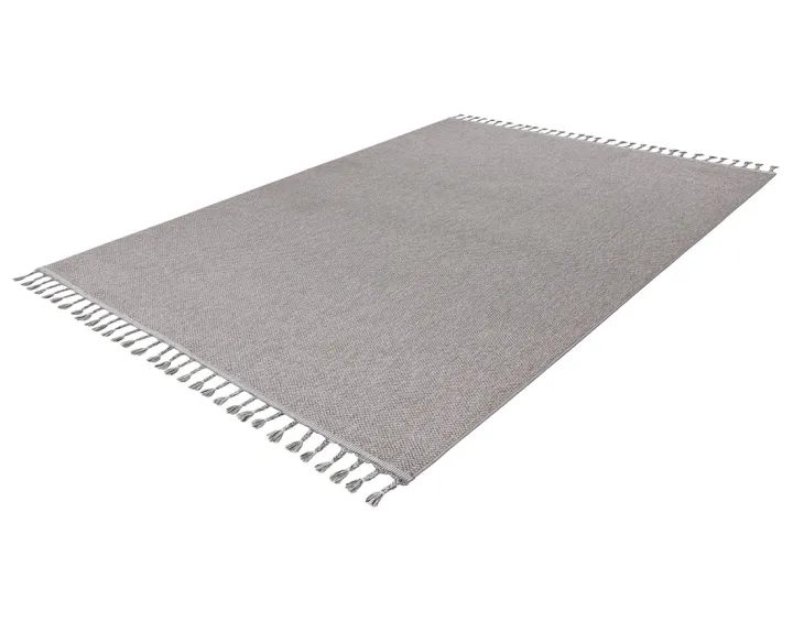 Tapis rectangulaire uni gris Elma