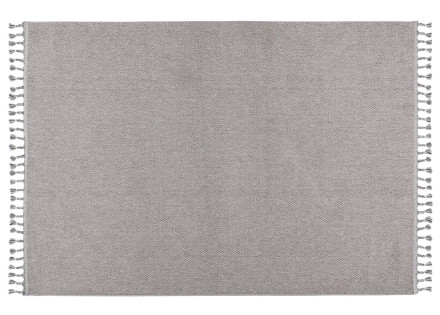 Tapis rectangulaire uni gris Elma