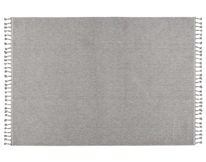 Tapis rectangulaire uni gris Elma