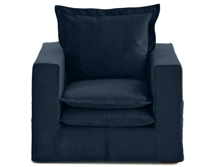 Housse en velours pour fauteuil Rico