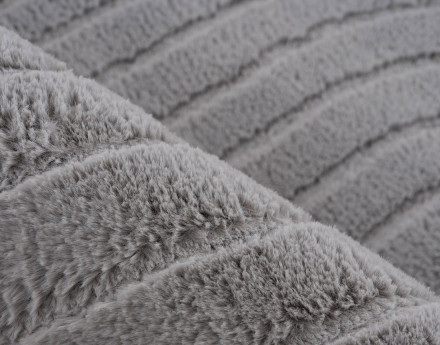 Tapis rectangulaire motif abstrait gris anthracite Lovely