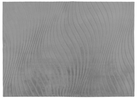 Tapis rectangulaire motif courbe gris anthracite Lovely