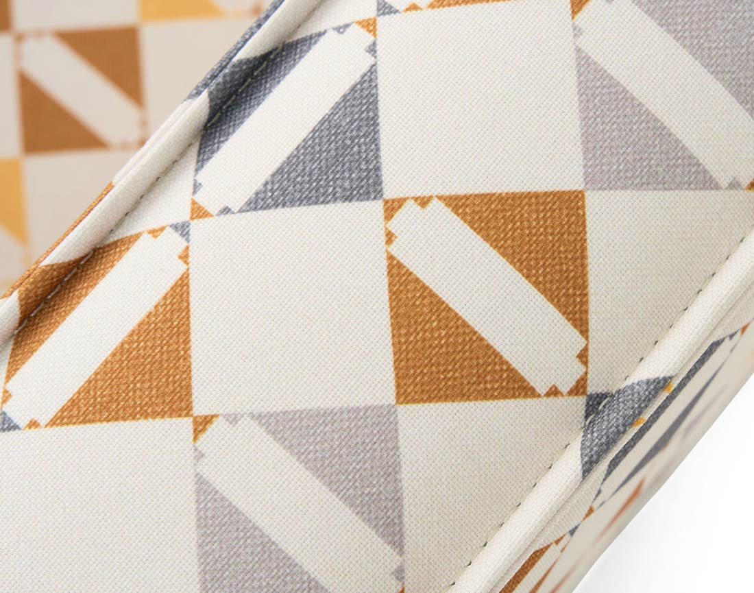 Fauteuil motif graphique en tissu Jake
