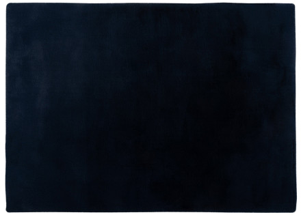 Tapis rectangulaire fausse fourrure bleu Joy