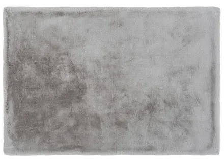 Tapis rectangulaire fausse fourrure gris Joy