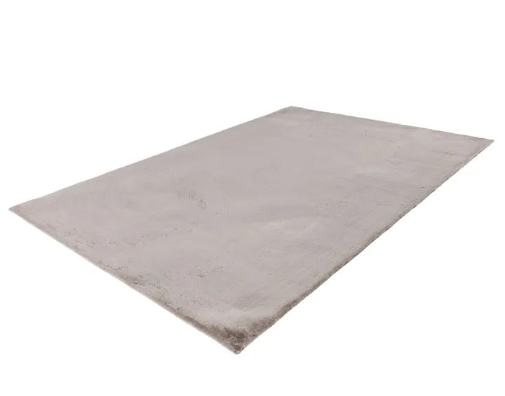 Tapis rectangulaire fausse fourrure taupe Joy