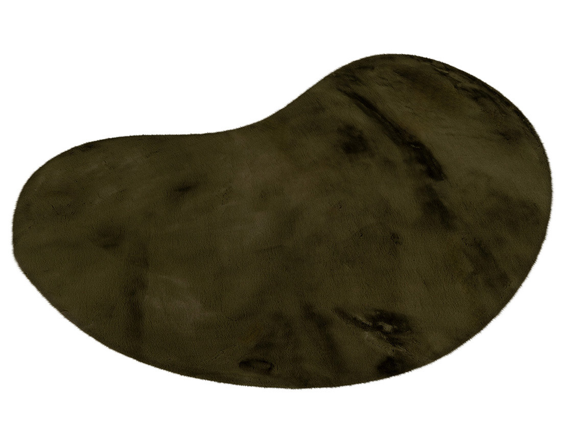 Tapis organique fausse fourrure vert Joy