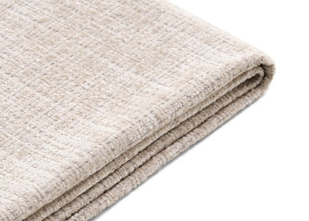 Housses en velours texturé pour canapé d'angle 3 places et 1 pouf Calgary