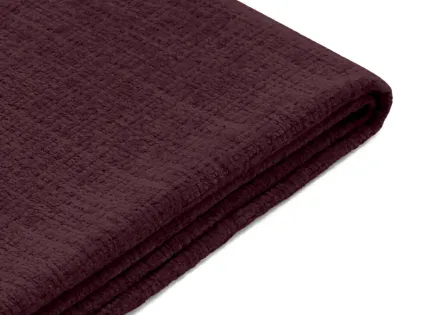 Housses en velours texturé pour canapé d'angle 3 places et 1 pouf Calgary