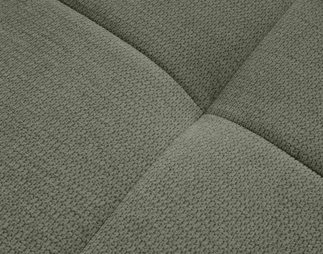 Canapé d'angle gauche 4 places convertible avec coffre en tissu texturé Rimini