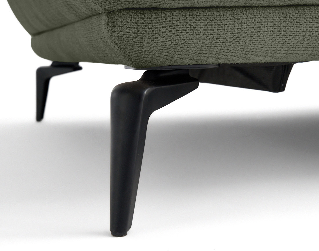 Canapé droit 3 places convertible en tissu texturé Arica