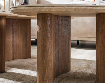 Lot de 2 tables basses bois...