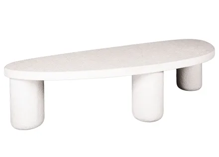 Table basse en marbre composite 157 cm Mahara