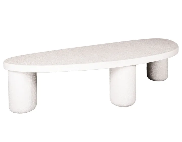 Table basse en marbre composite 157 cm Mahara