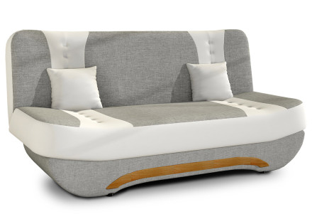 Canapé convertible clic-clac 3 places en tissu Nelson